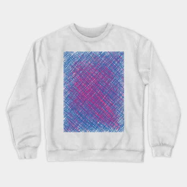 blue-purple scratch Crewneck Sweatshirt by tgbdesign